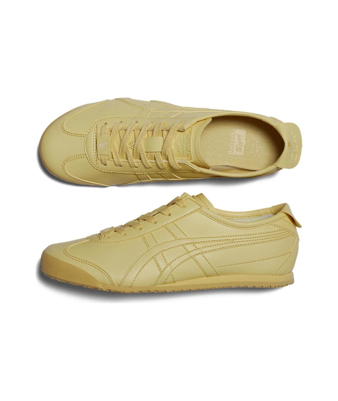 ONITSUKA TIGER Желтые кожаные кроссовки, фото 7