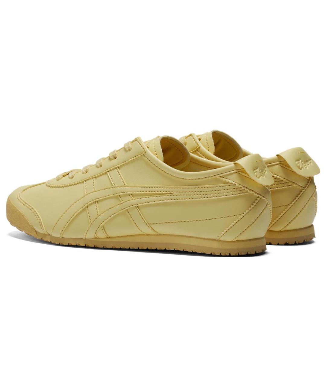 ONITSUKA TIGER Желтые кожаные кроссовки, фото 5