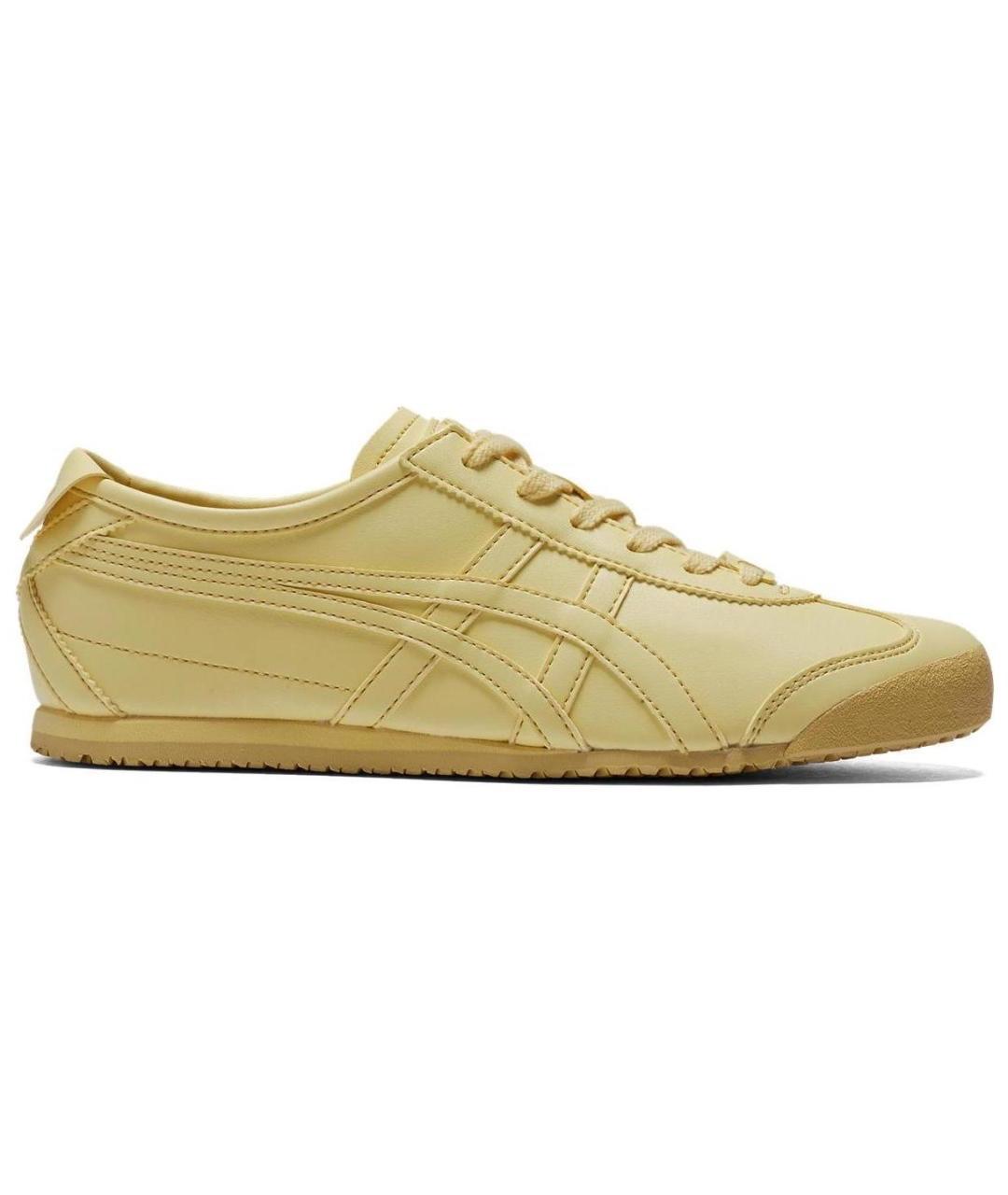 ONITSUKA TIGER Желтые кожаные кроссовки, фото 1
