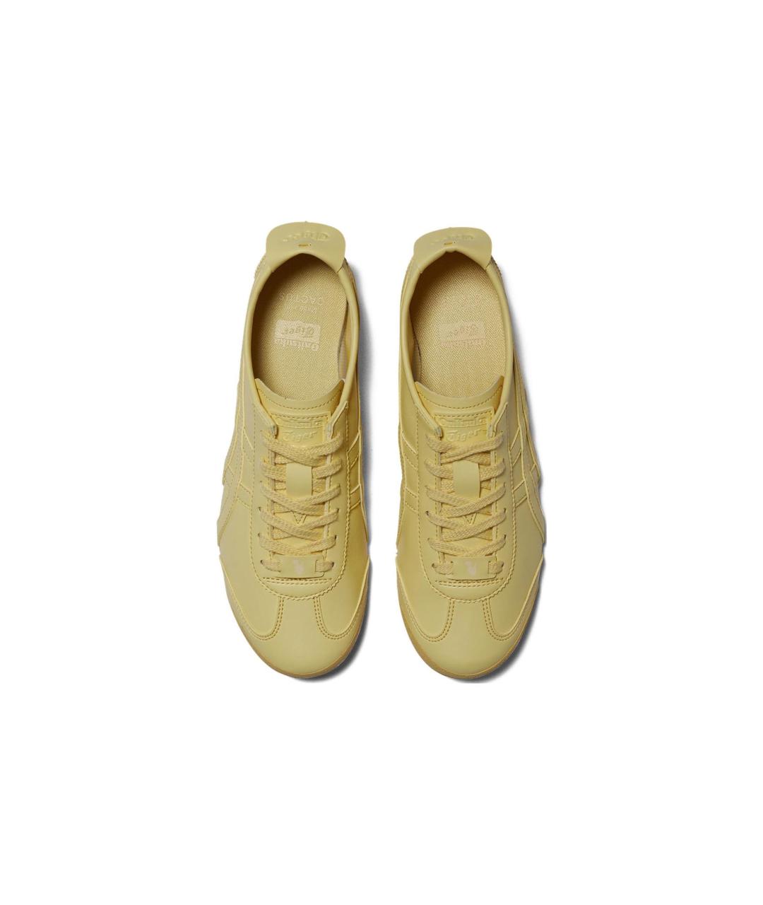 ONITSUKA TIGER Желтые кожаные кроссовки, фото 6
