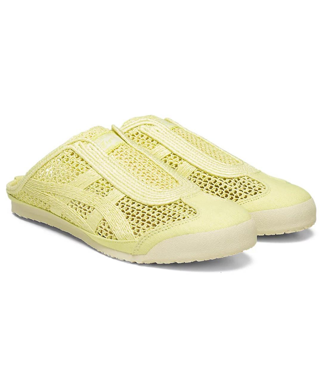ONITSUKA TIGER Желтые текстильные мюли, фото 3