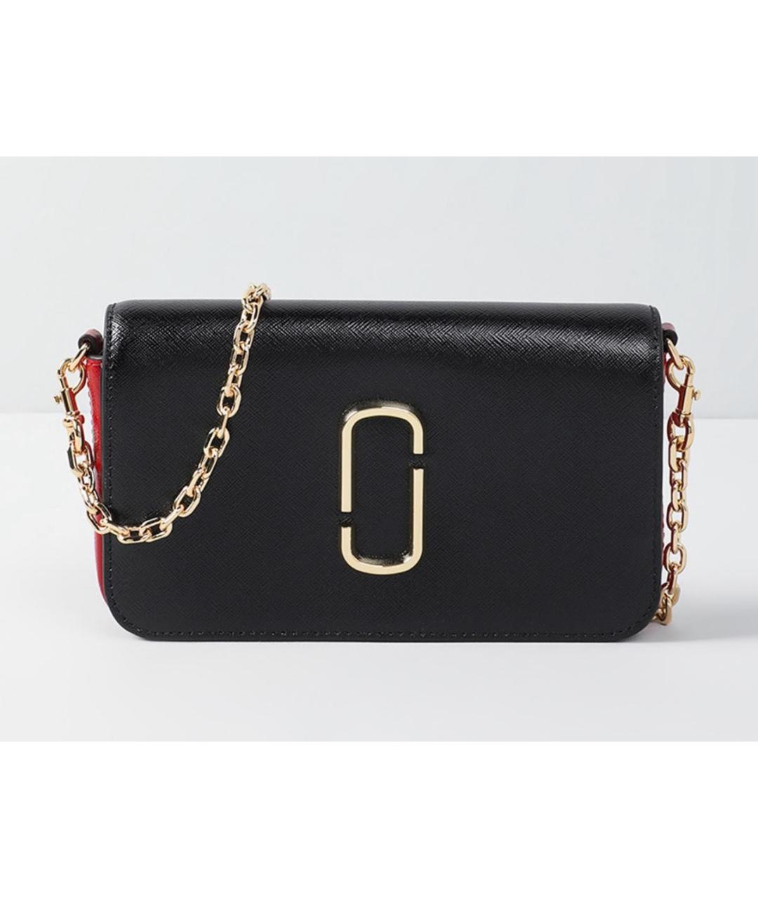 MARC JACOBS Черная кожаная сумка через плечо, фото 5