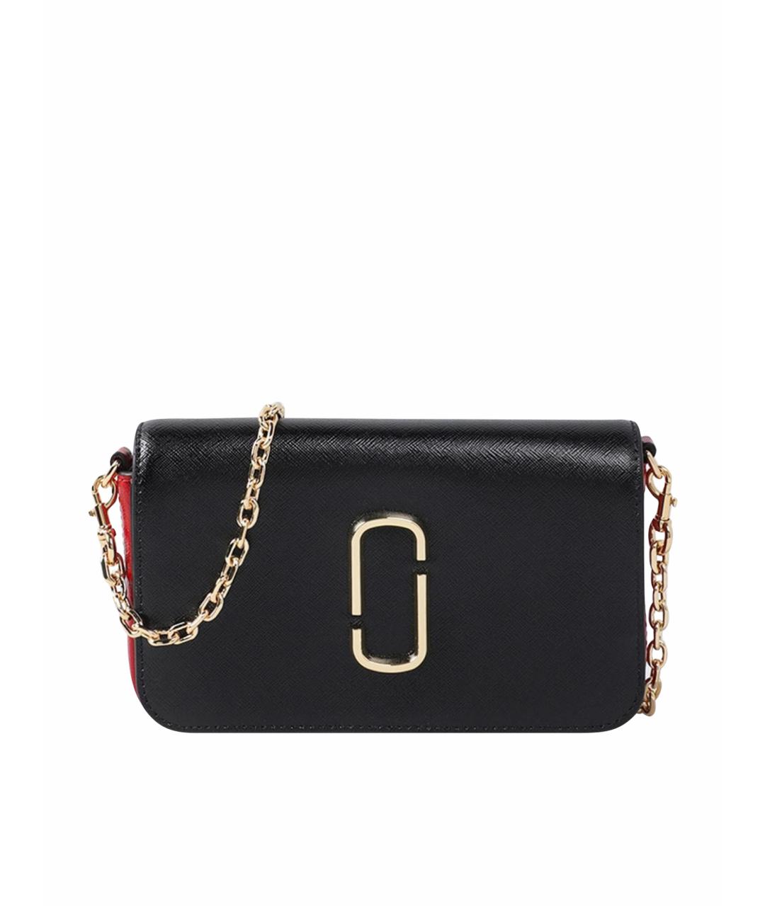 MARC JACOBS Черная кожаная сумка через плечо, фото 1