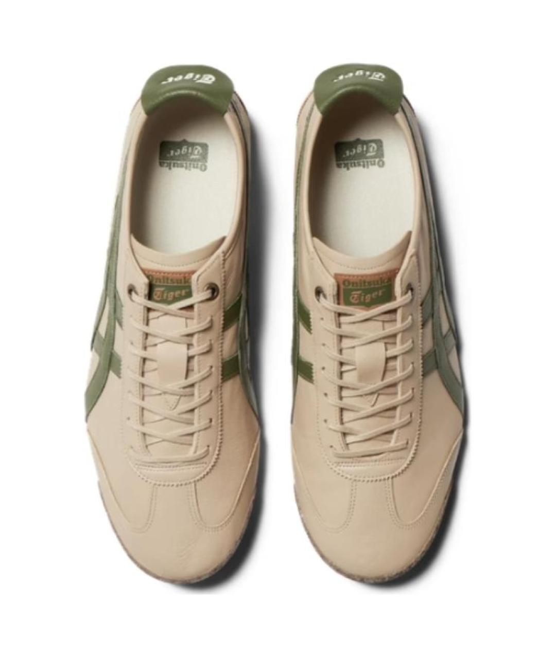 ONITSUKA TIGER Бежевые кожаные кроссовки, фото 5