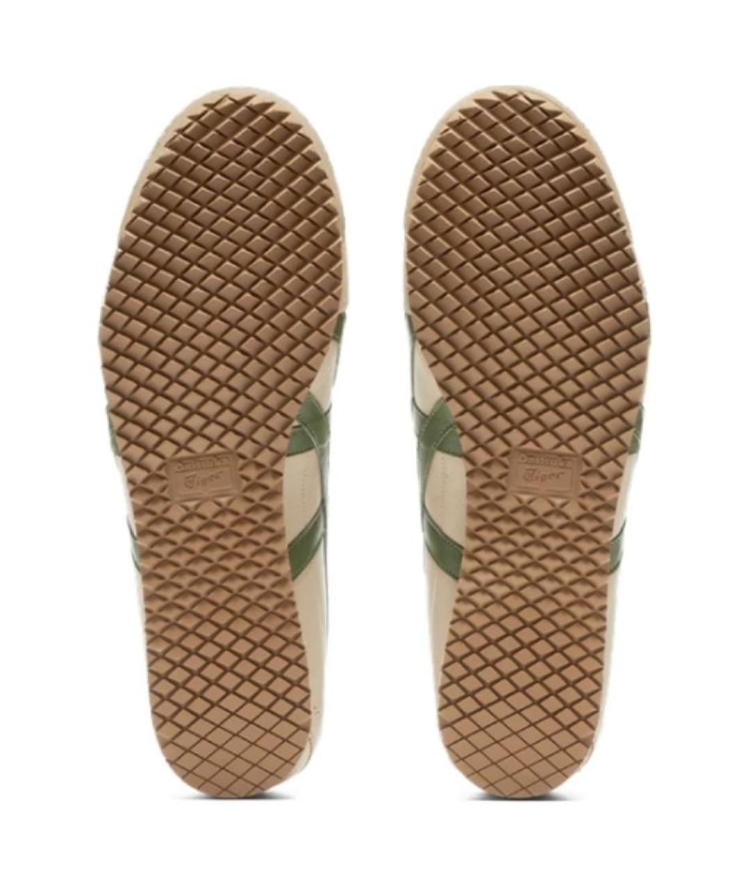 ONITSUKA TIGER Бежевые кожаные кроссовки, фото 7