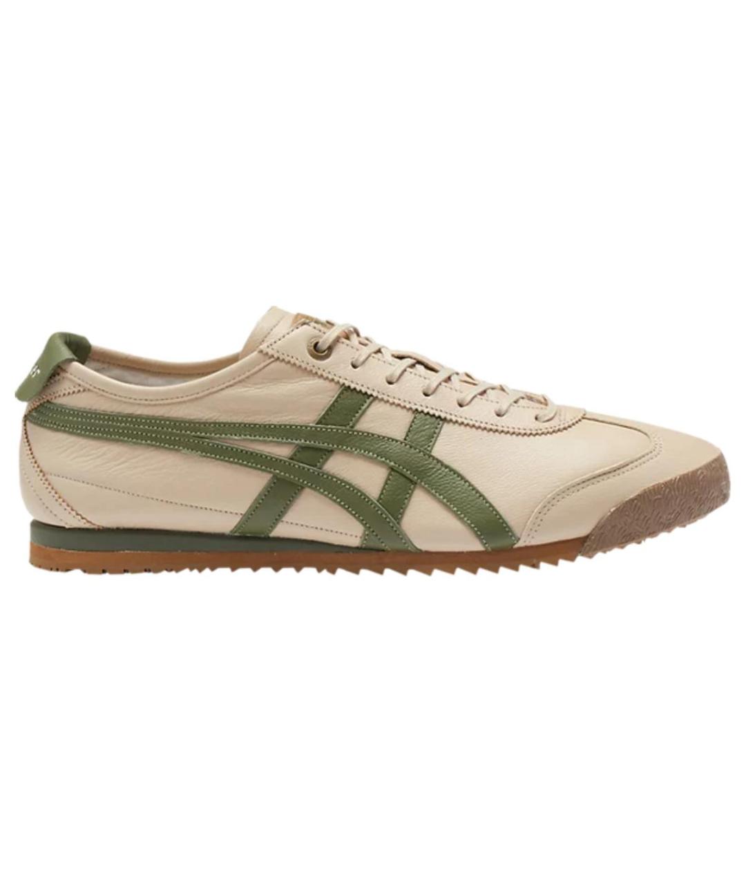 ONITSUKA TIGER Бежевые кожаные кроссовки, фото 2