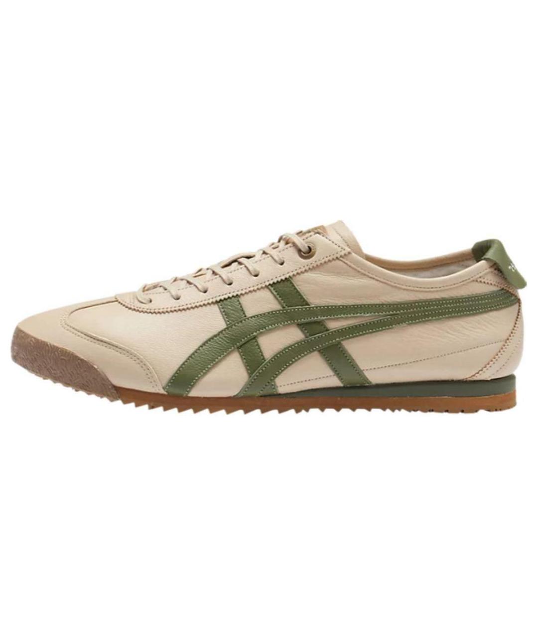 ONITSUKA TIGER Бежевые кожаные кроссовки, фото 8
