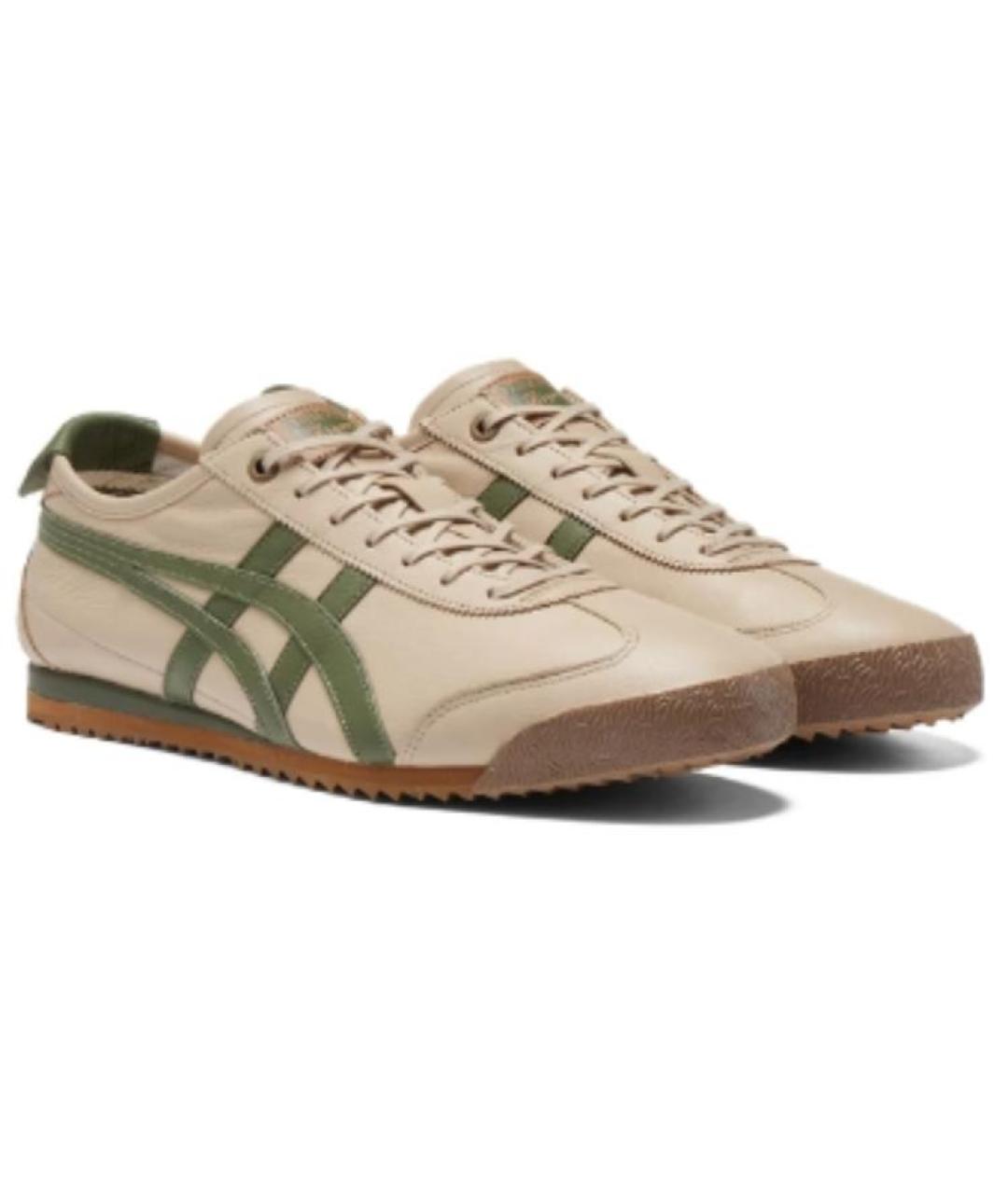 ONITSUKA TIGER Бежевые кожаные кроссовки, фото 3