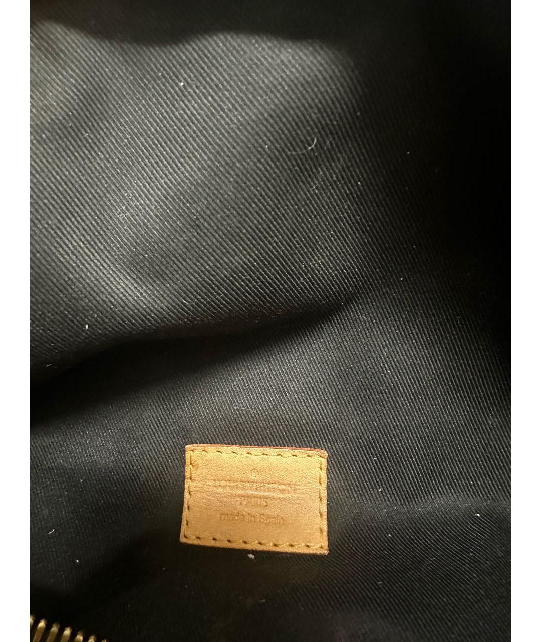 LOUIS VUITTON Коричневая кожаная поясная сумка, фото 4