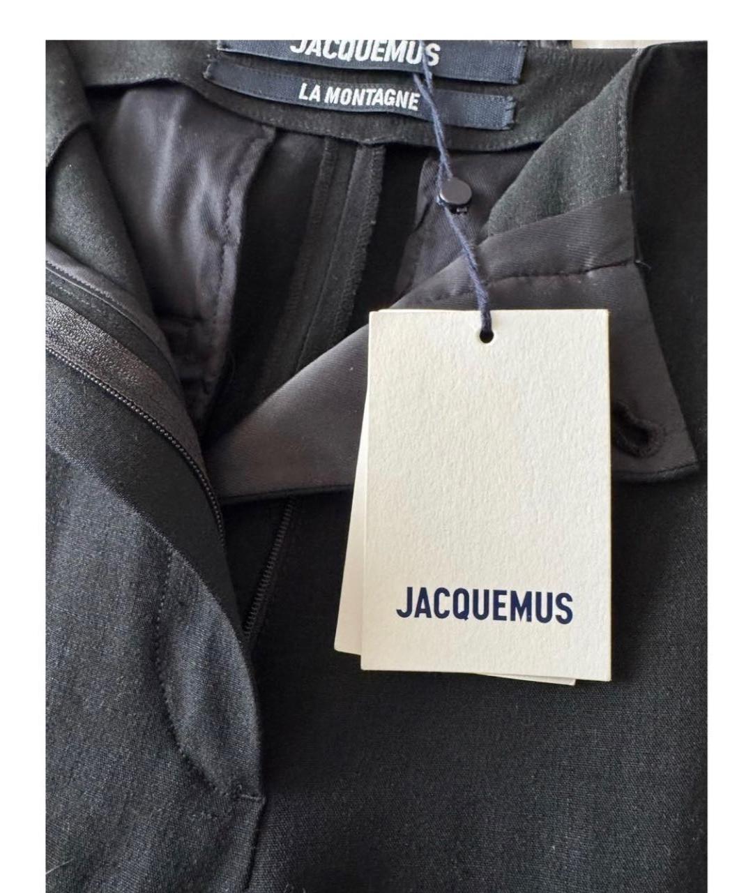JACQUEMUS Черные брюки узкие, фото 3