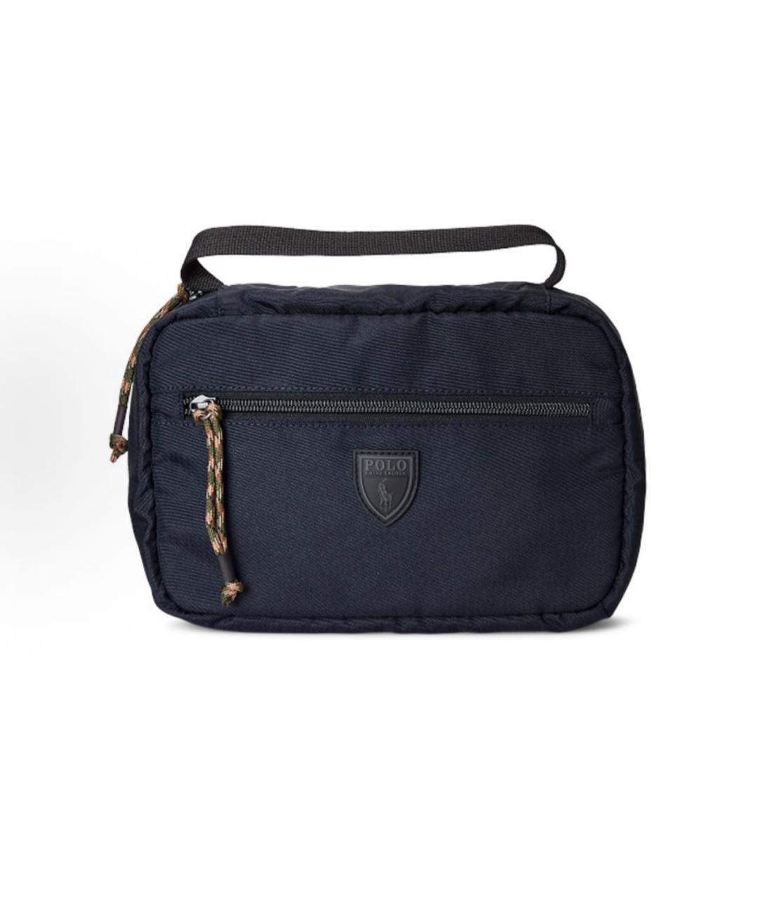 POLO RALPH LAUREN Темно-синяя хлопковая косметичка, фото 1