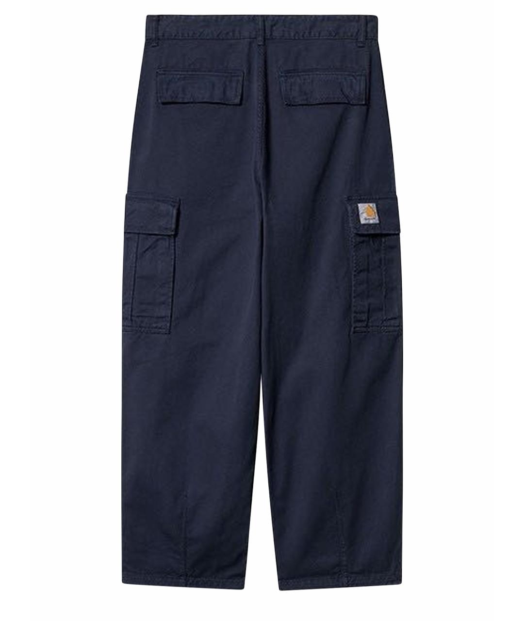 CARHARTT WIP Темно-синие хлопковые повседневные брюки, фото 1