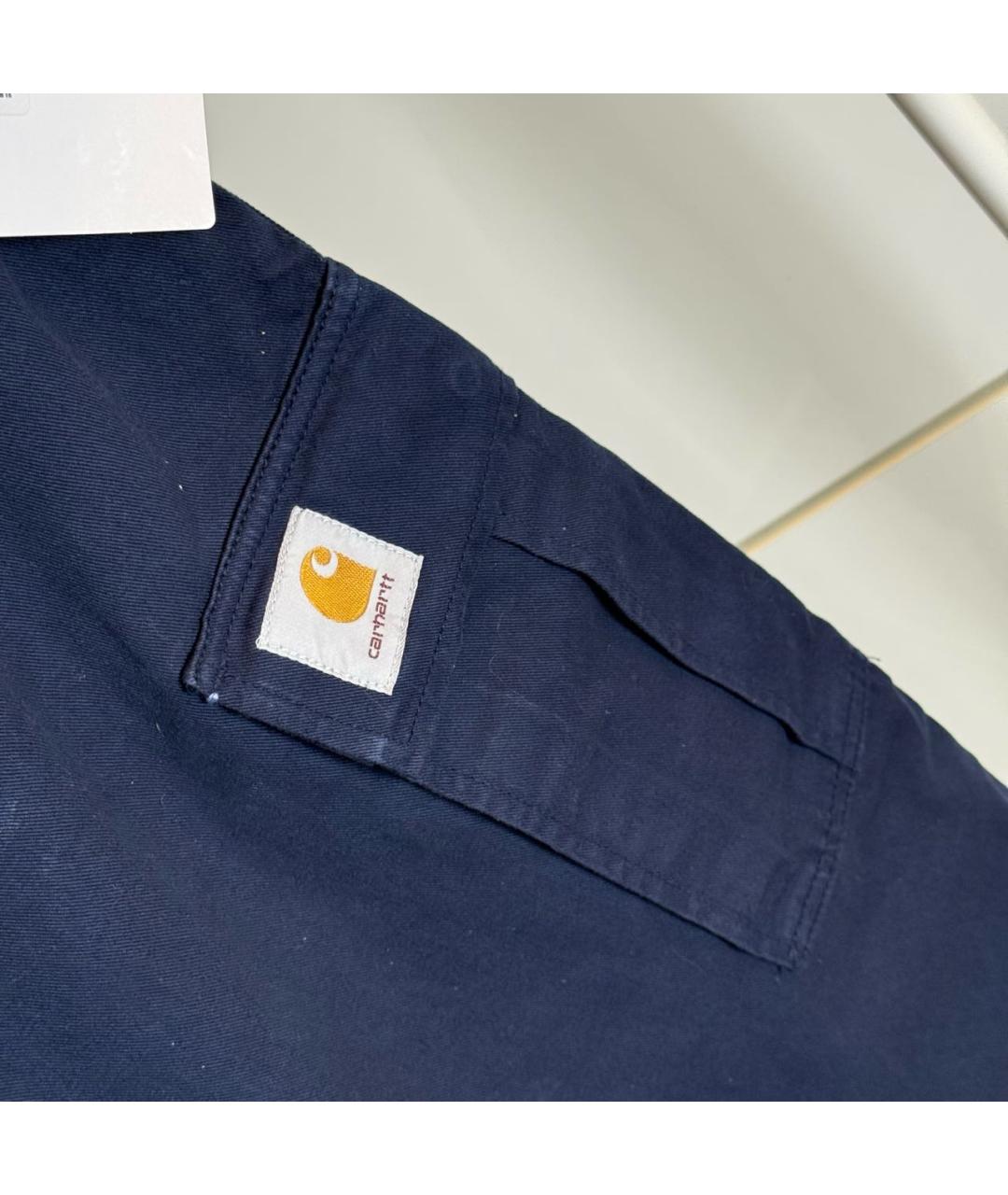 CARHARTT WIP Темно-синие хлопковые повседневные брюки, фото 5