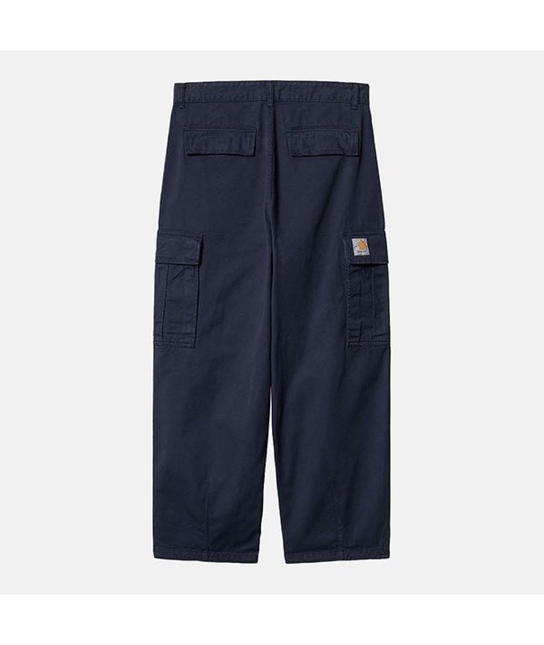 CARHARTT WIP Темно-синие хлопковые повседневные брюки, фото 8