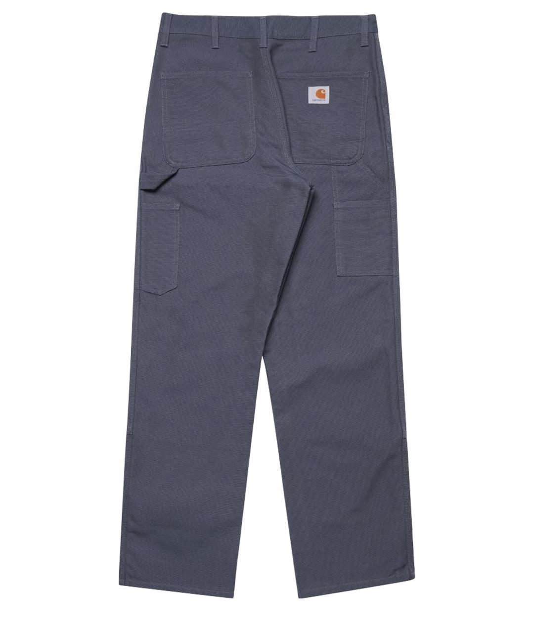 CARHARTT WIP Голубые хлопковые повседневные брюки, фото 1