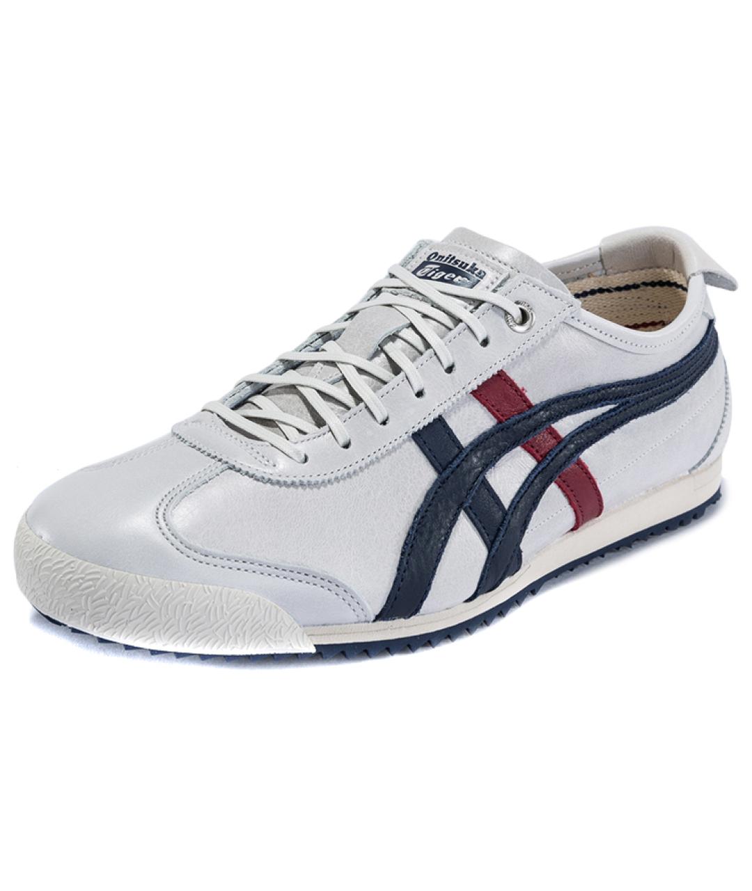 ONITSUKA TIGER Серые кожаные кроссовки, фото 2