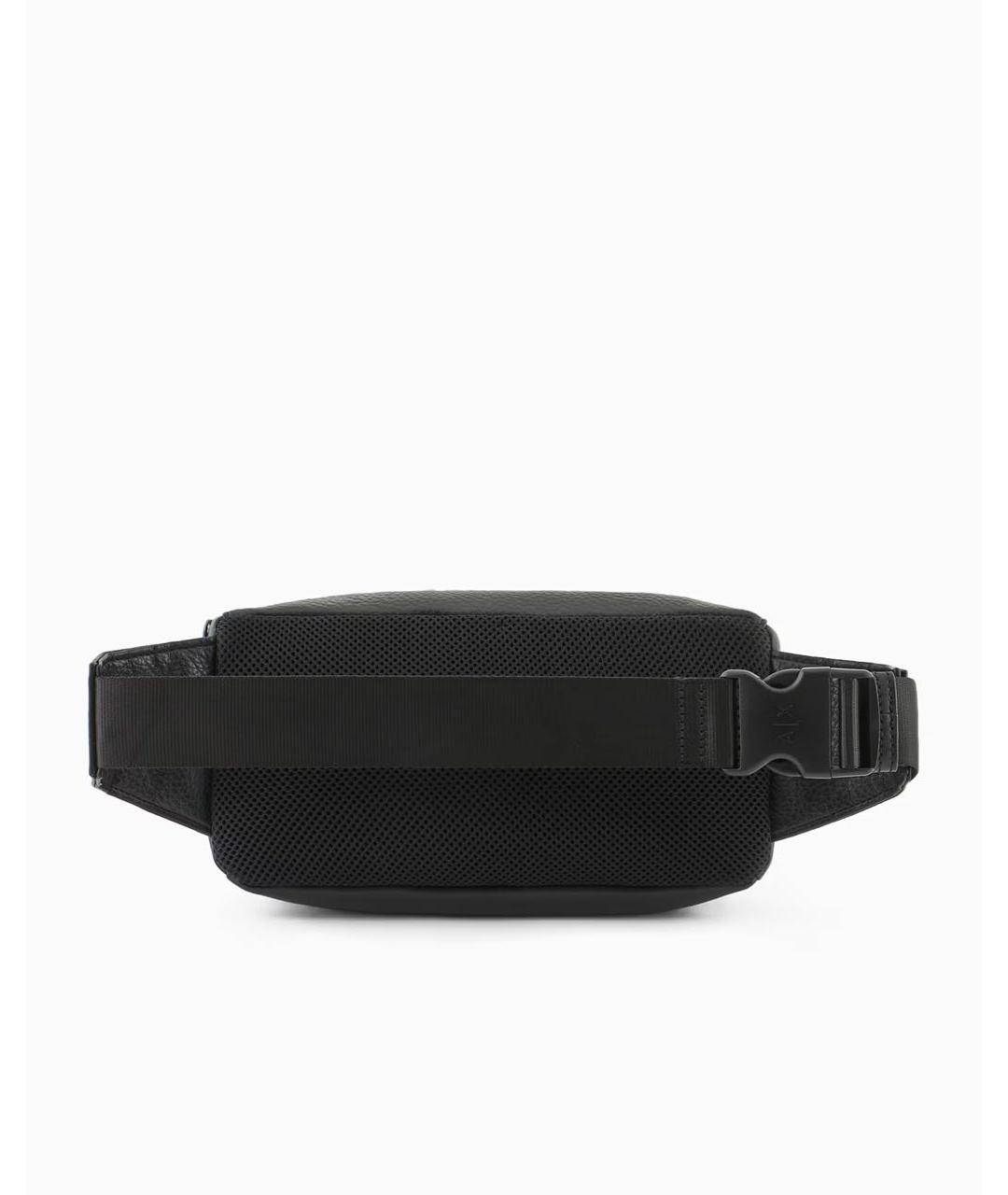 ARMANI EXCHANGE Черная поясная сумка из искусственной кожи, фото 3