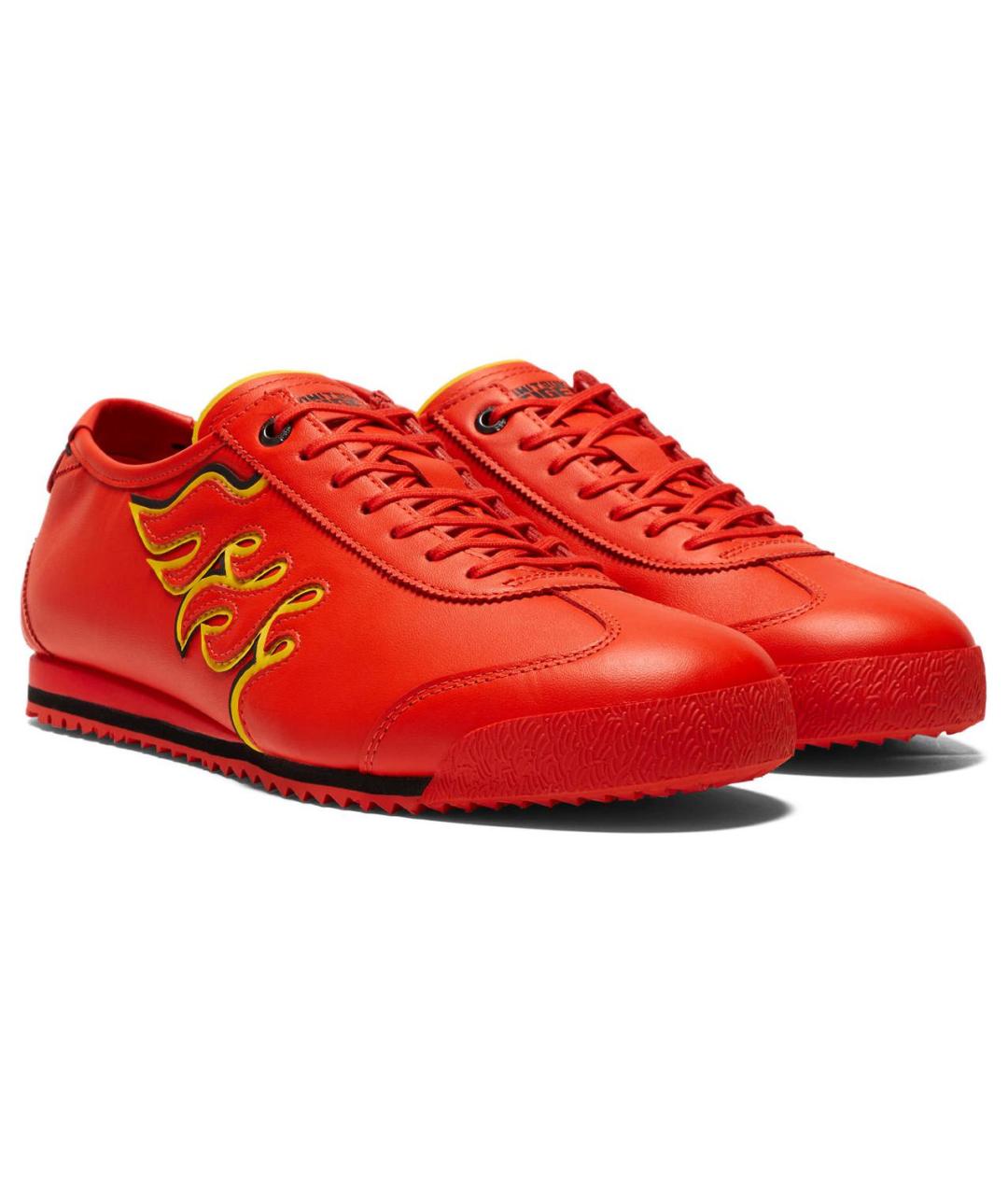 ONITSUKA TIGER Красные кожаные кроссовки, фото 4