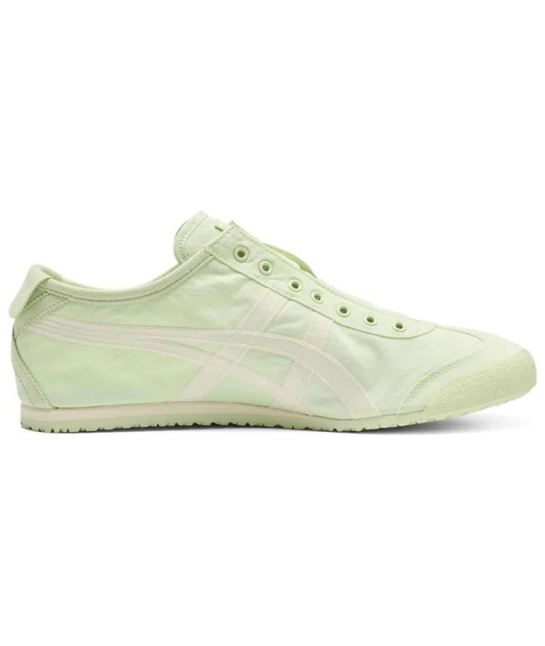 ONITSUKA TIGER Зеленые текстильные кроссовки, фото 1