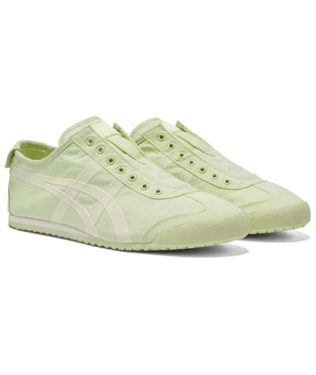 ONITSUKA TIGER Зеленые текстильные кроссовки, фото 2