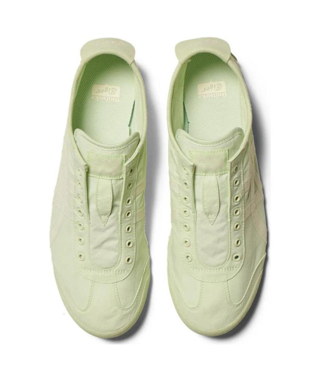 ONITSUKA TIGER Зеленые текстильные кроссовки, фото 4