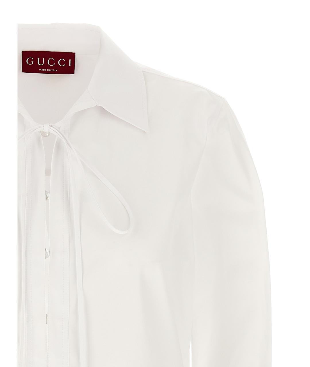 GUCCI Белое хлопковое повседневное платье, фото 3