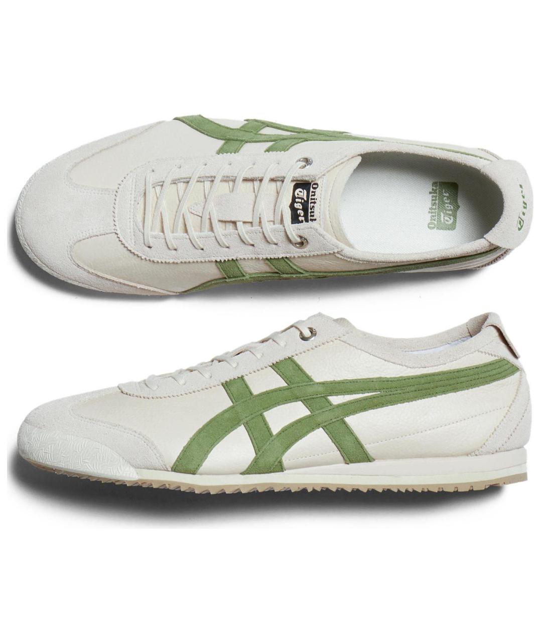 ONITSUKA TIGER Бежевые кожаные кроссовки, фото 7