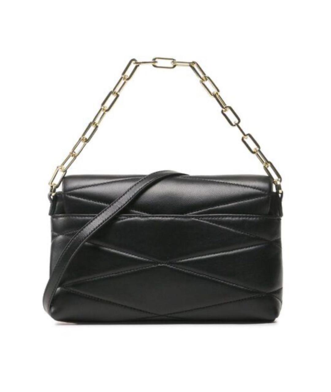 DKNY Черная кожаная сумка через плечо, фото 2