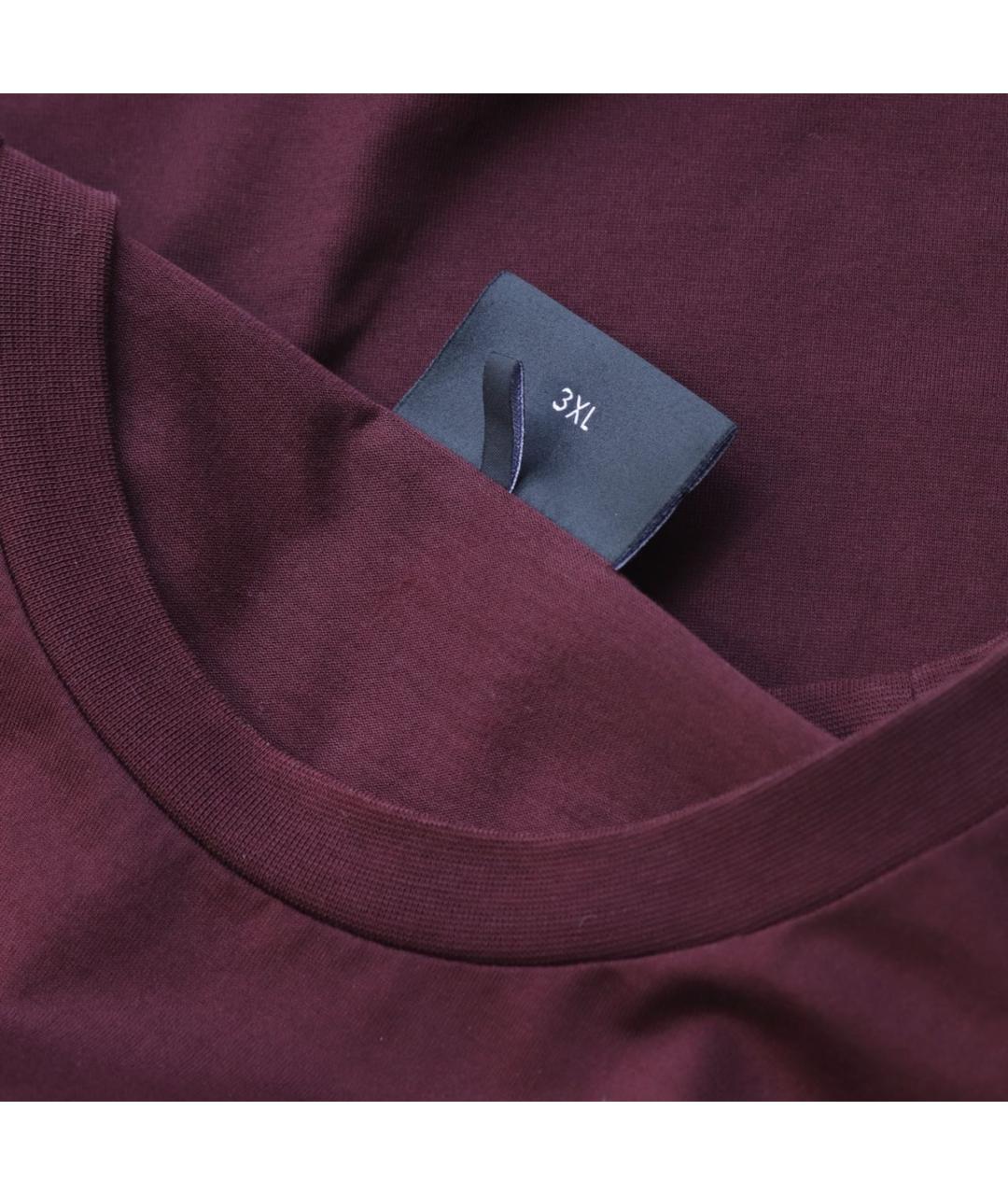 EMPORIO ARMANI Бордовая футболка, фото 6