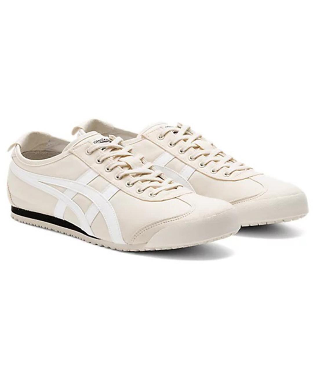 ONITSUKA TIGER Бежевые кожаные кроссовки, фото 3