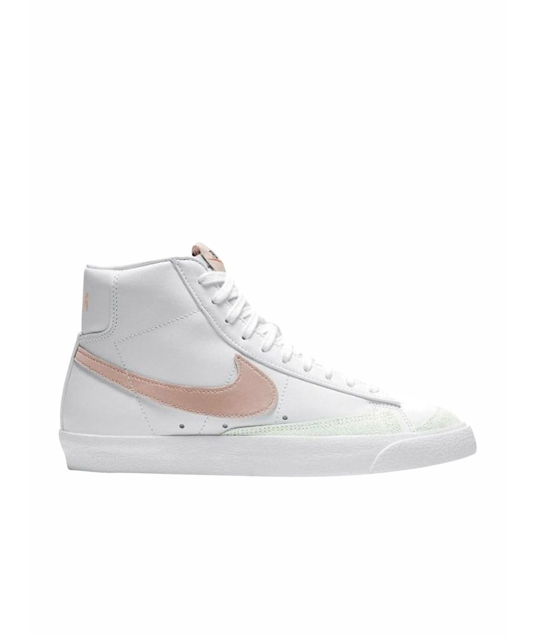 NIKE Белые кожаные кроссовки, фото 1