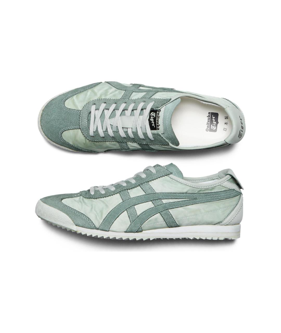 ONITSUKA TIGER Зеленые текстильные кроссовки, фото 5