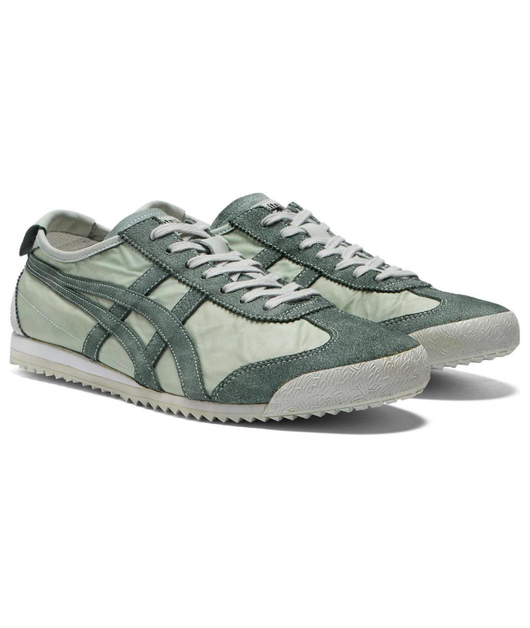 ONITSUKA TIGER Зеленые текстильные кроссовки, фото 3