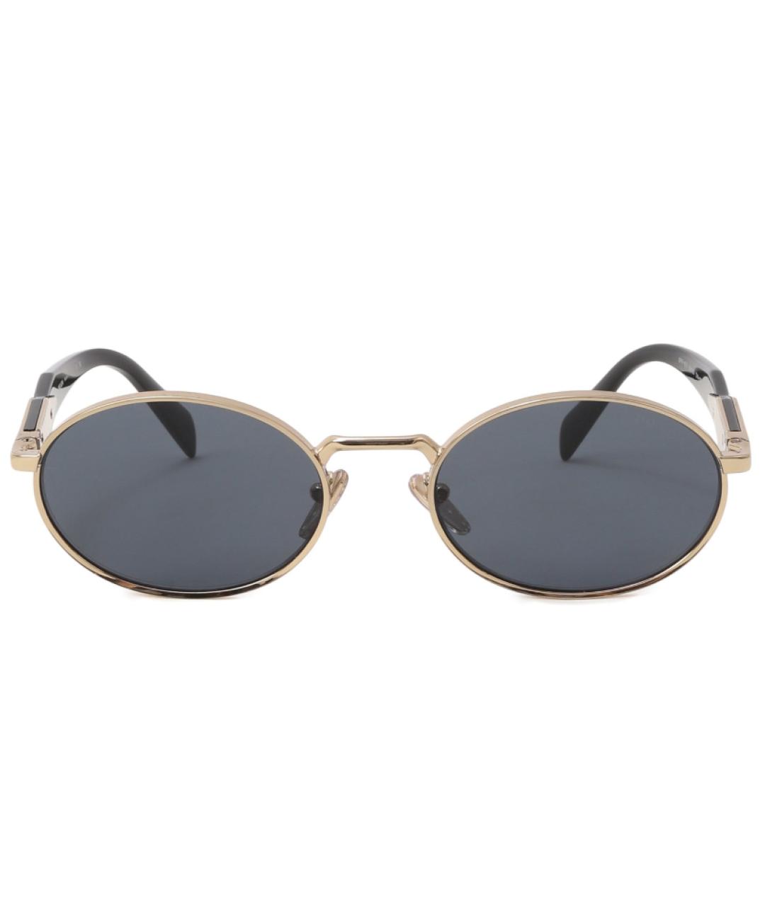 PRADA Черные металлические солнцезащитные очки, фото 4