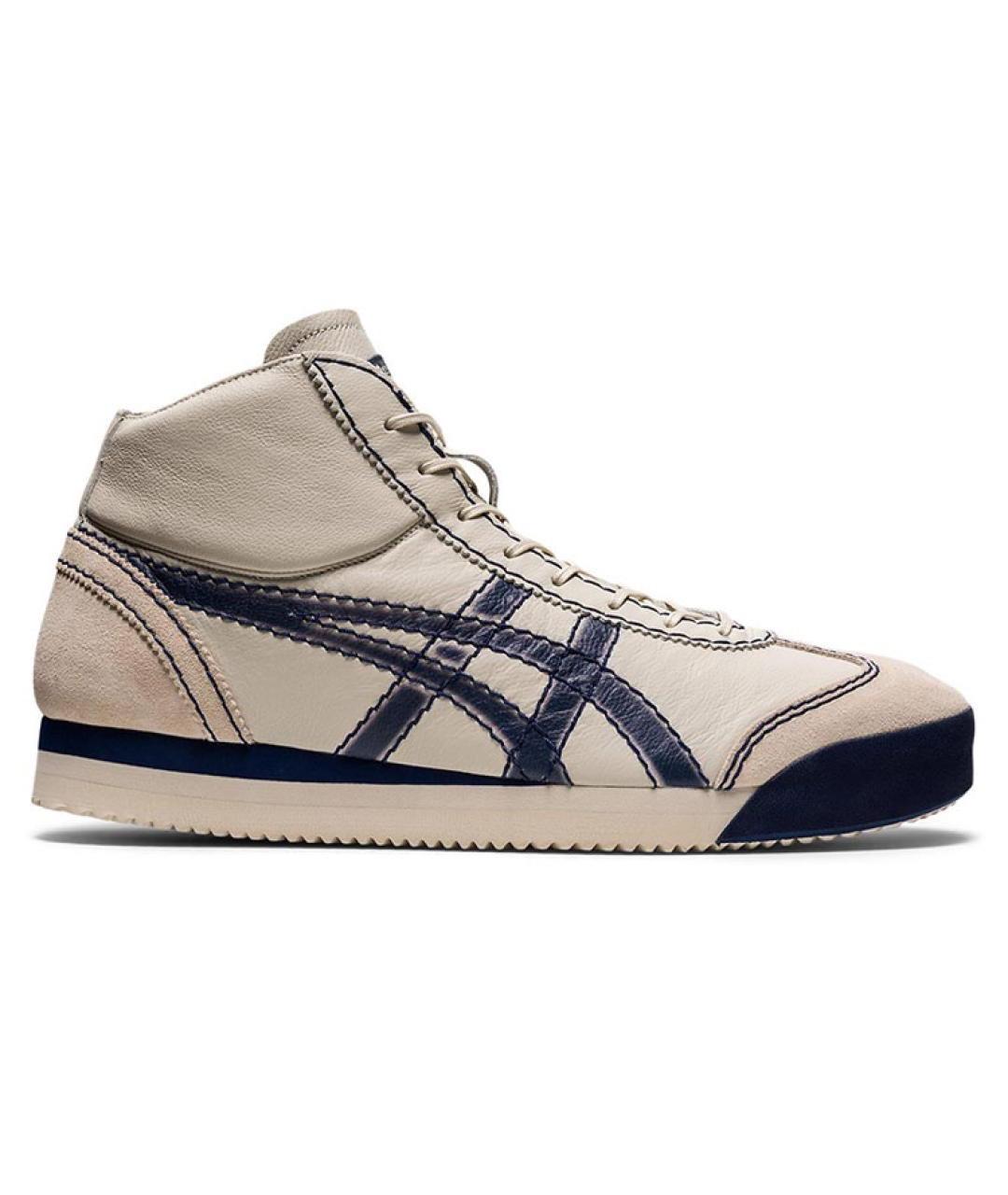 ONITSUKA TIGER Бежевые кожаные кроссовки, фото 1
