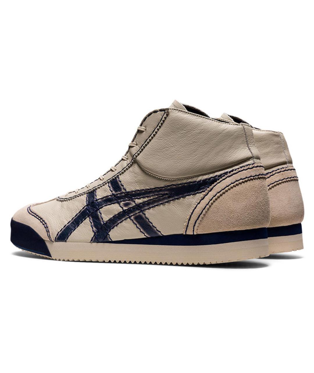 ONITSUKA TIGER Бежевые кожаные кроссовки, фото 5