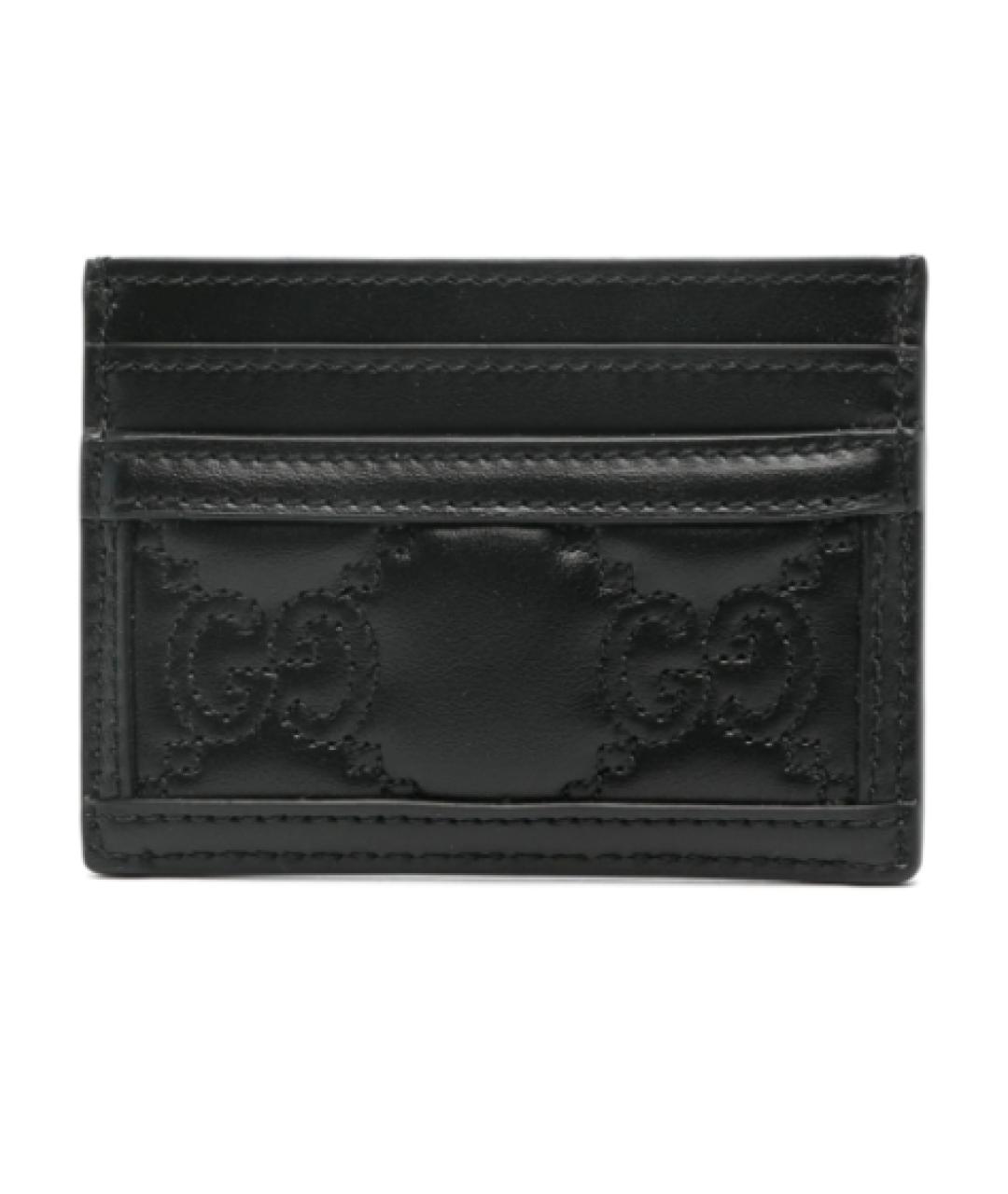 GUCCI Черный кожаный кардхолдер, фото 2