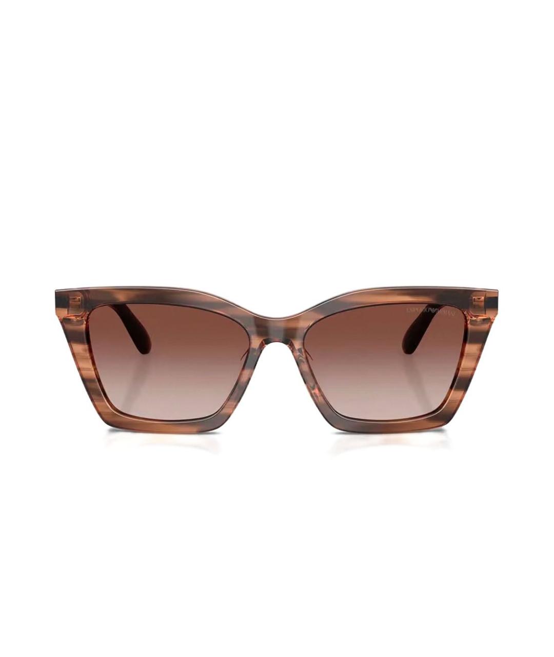 EMPORIO ARMANI Коричневые солнцезащитные очки, фото 1