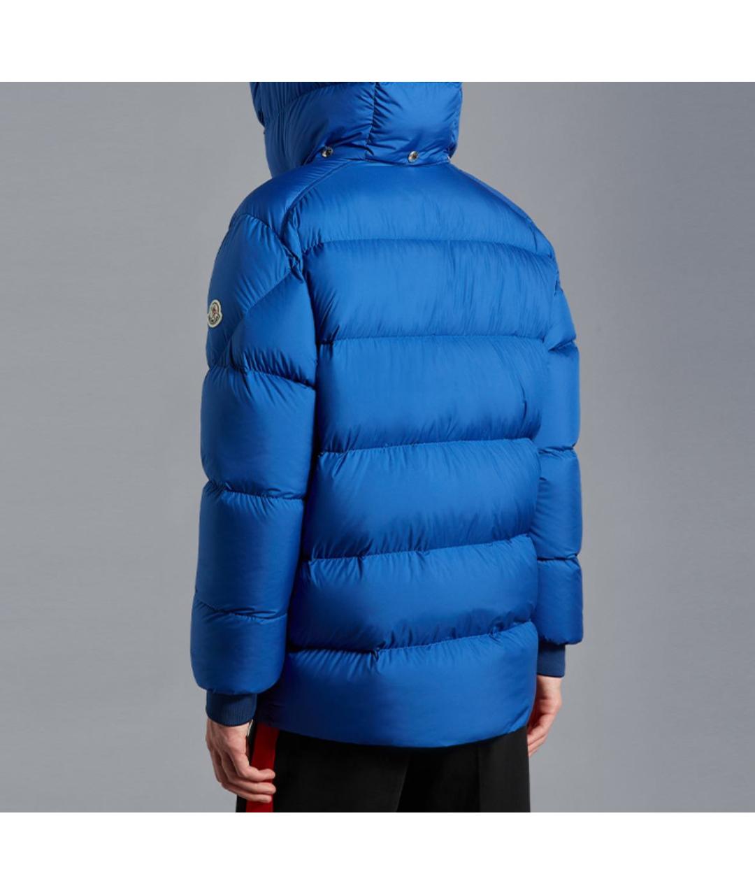 MONCLER Синий пуховик, фото 2