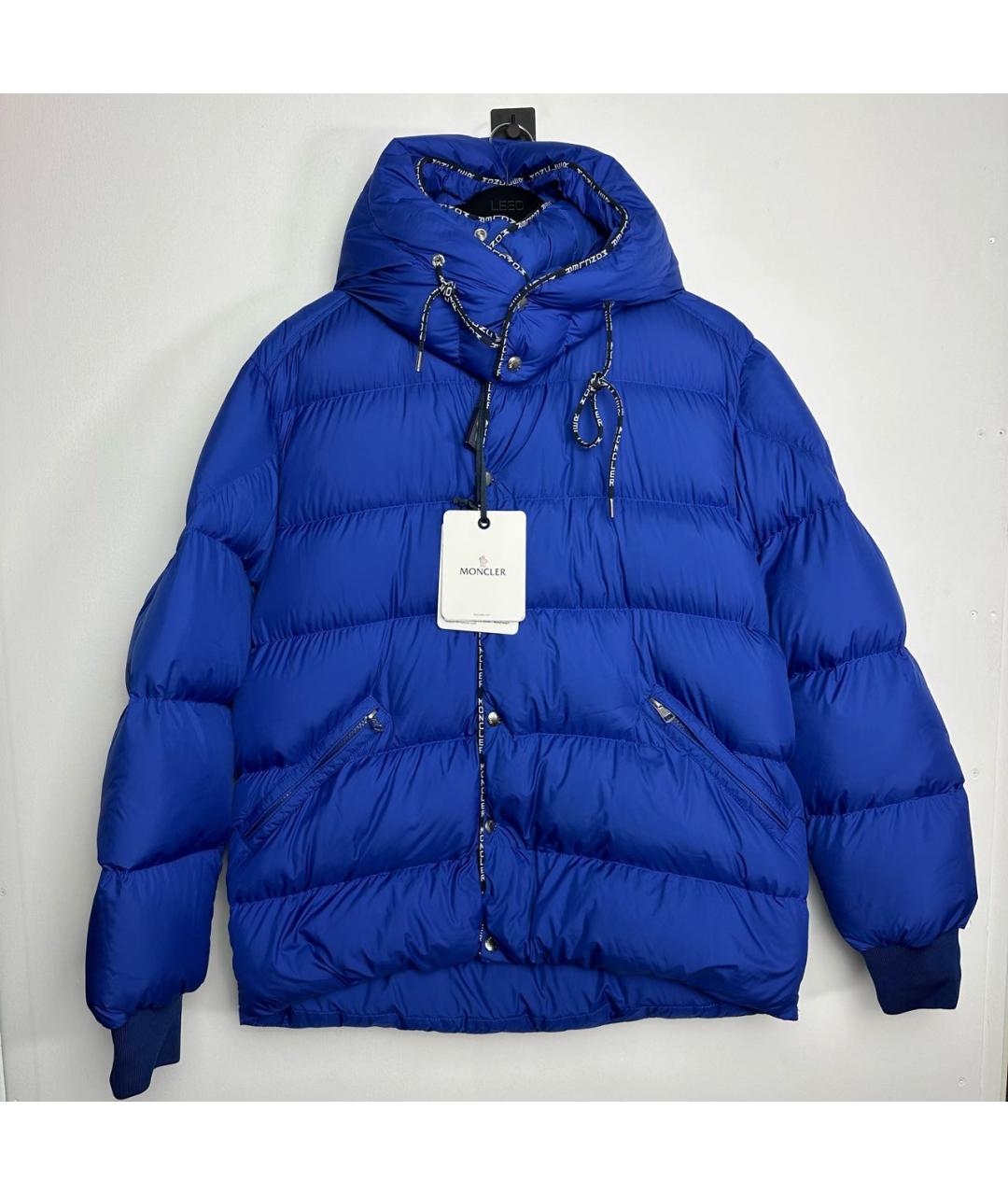 MONCLER Синий пуховик, фото 6