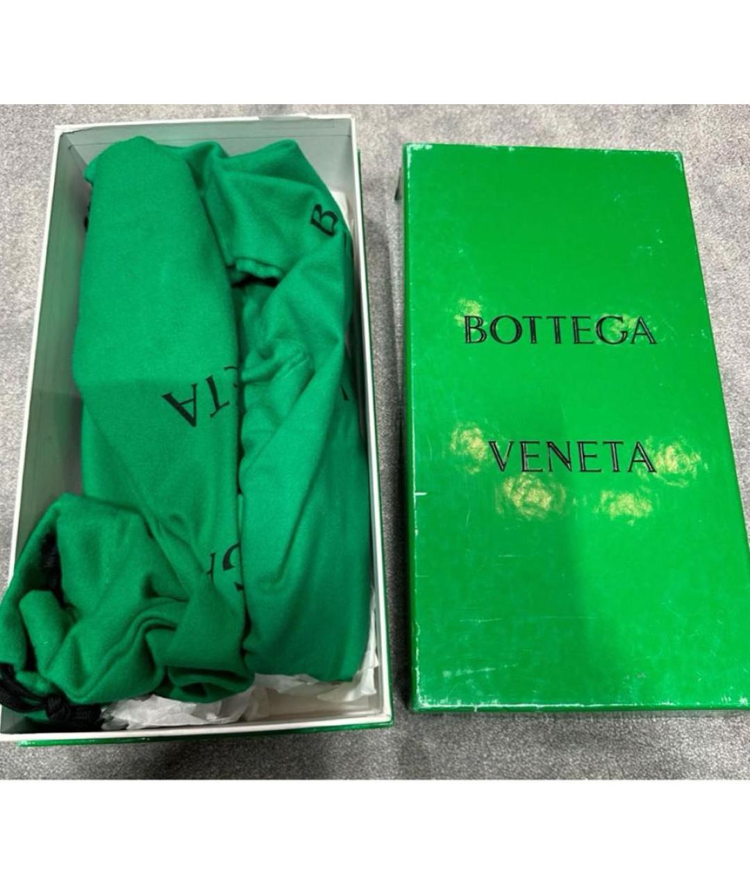 BOTTEGA VENETA Коричневые кожаные мюли, фото 7