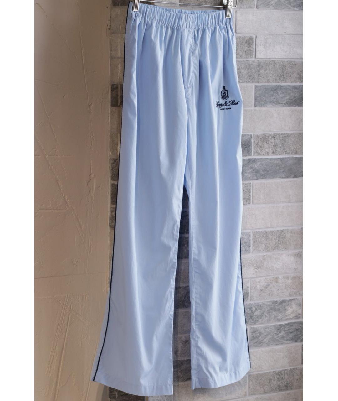 SPORTY AND RICH Голубые хлопковые спортивные брюки и шорты, фото 3