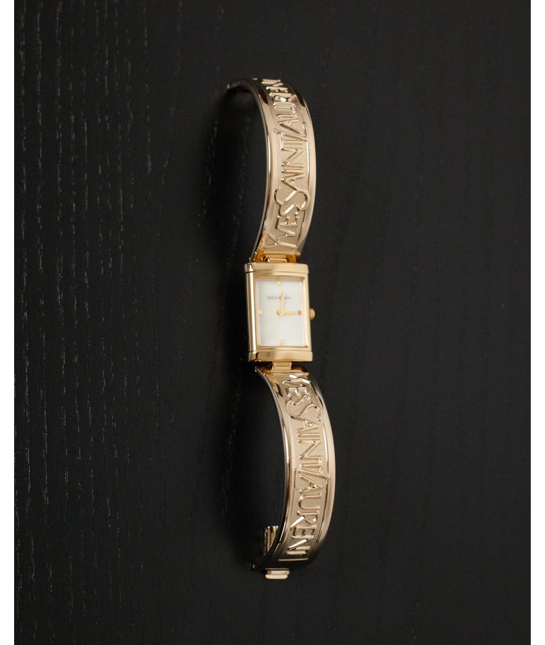 SAINT LAURENT Золотые часы, фото 3