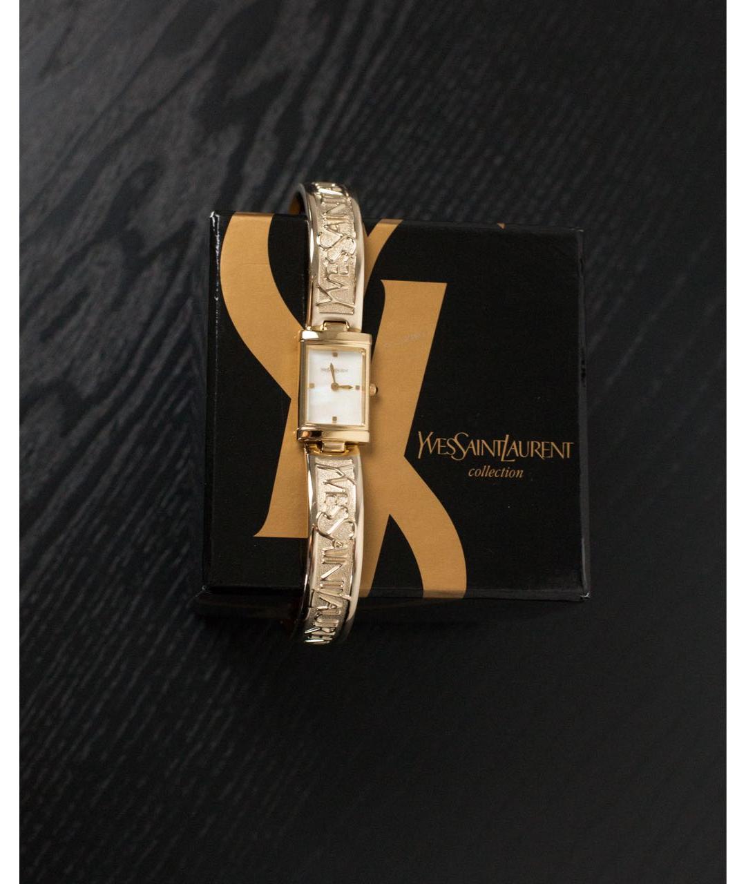 SAINT LAURENT Золотые часы, фото 9