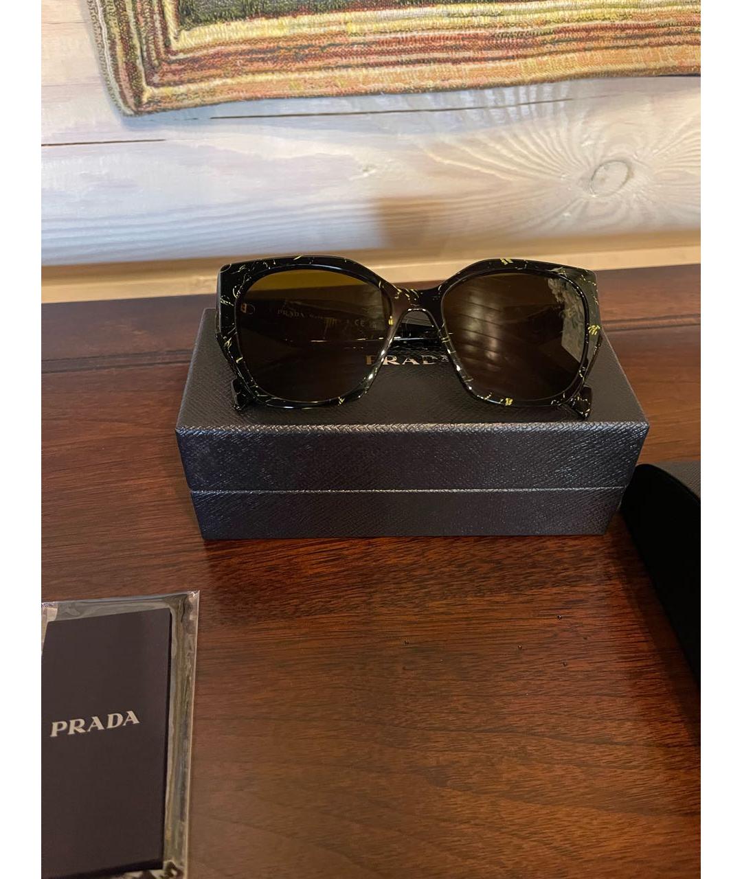 PRADA Мульти пластиковые солнцезащитные очки, фото 5