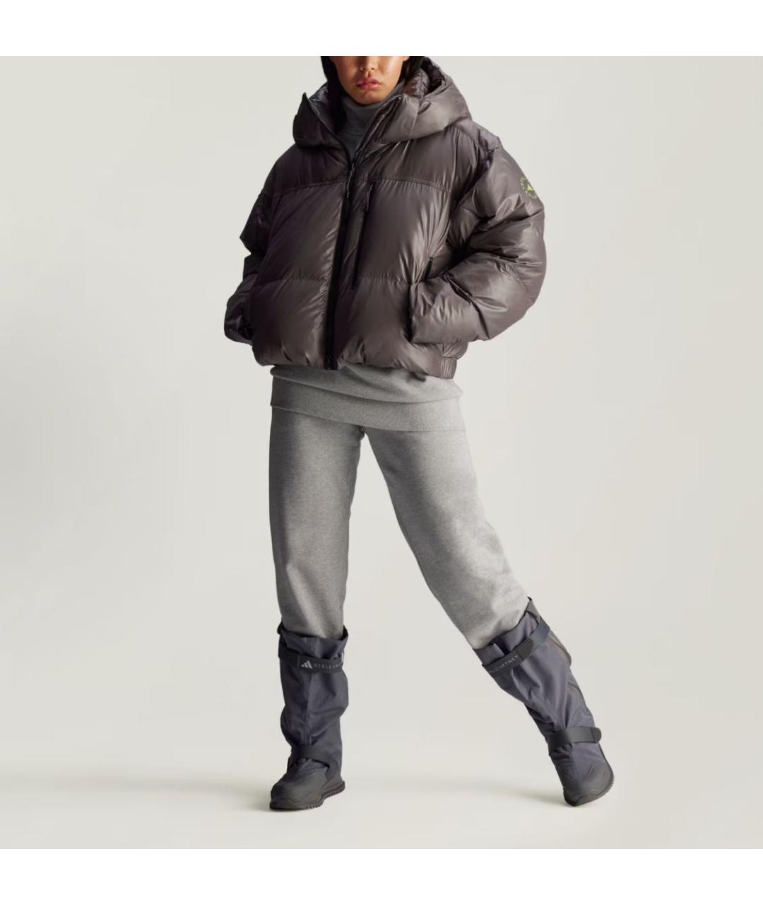 ADIDAS BY STELLA MCCARTNEY Антрацитовый пуховик, фото 4
