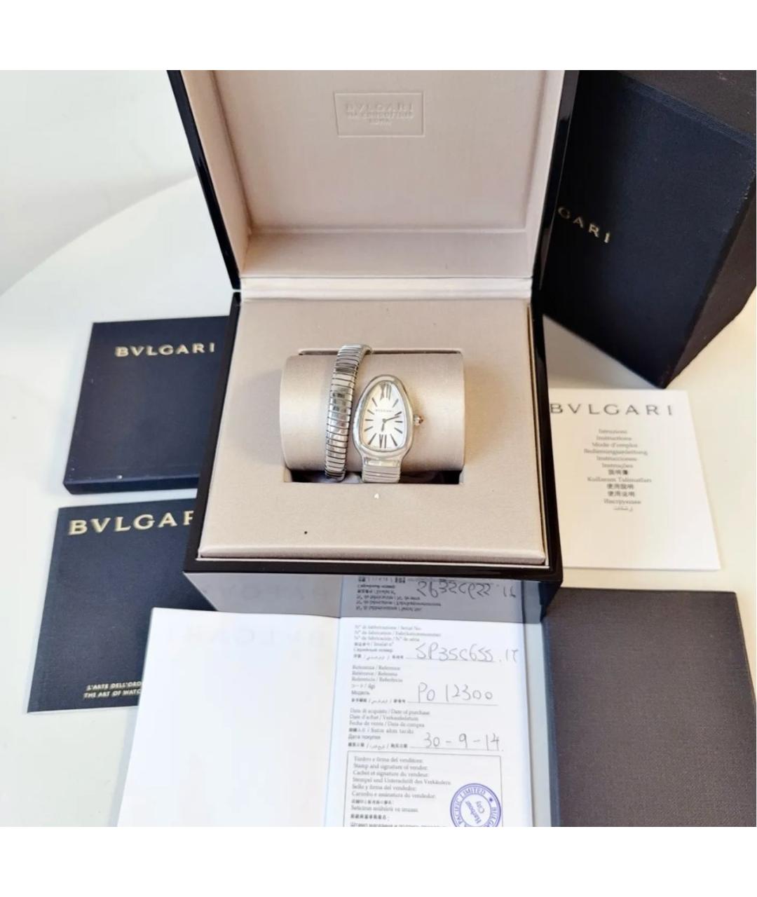 BVLGARI Серебряные часы, фото 2