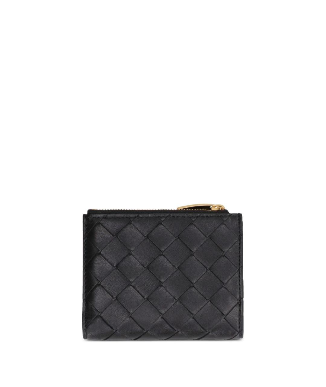 BOTTEGA VENETA Черный кожаный кошелек, фото 2
