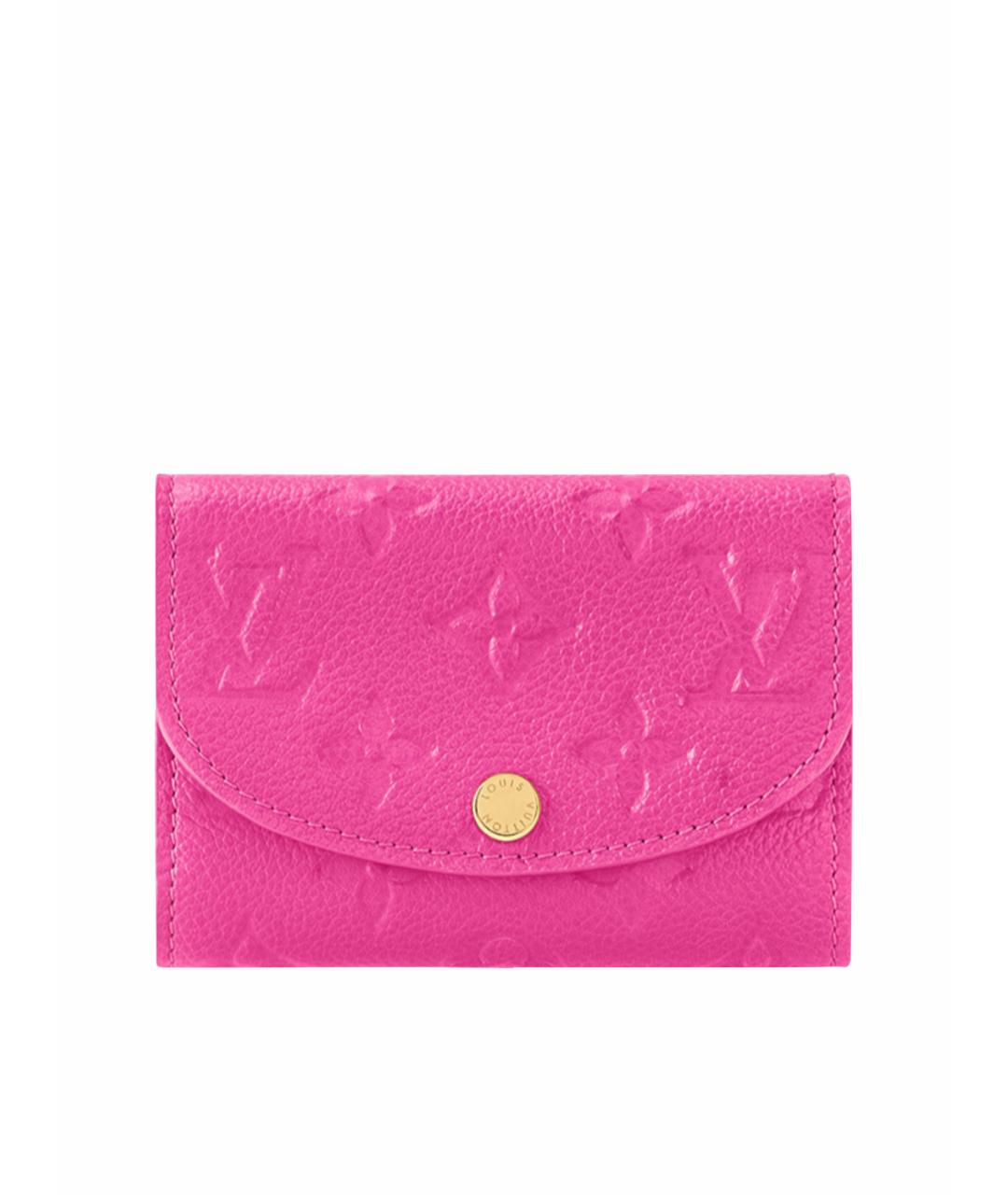 LOUIS VUITTON Розовый кожаный кошелек, фото 1