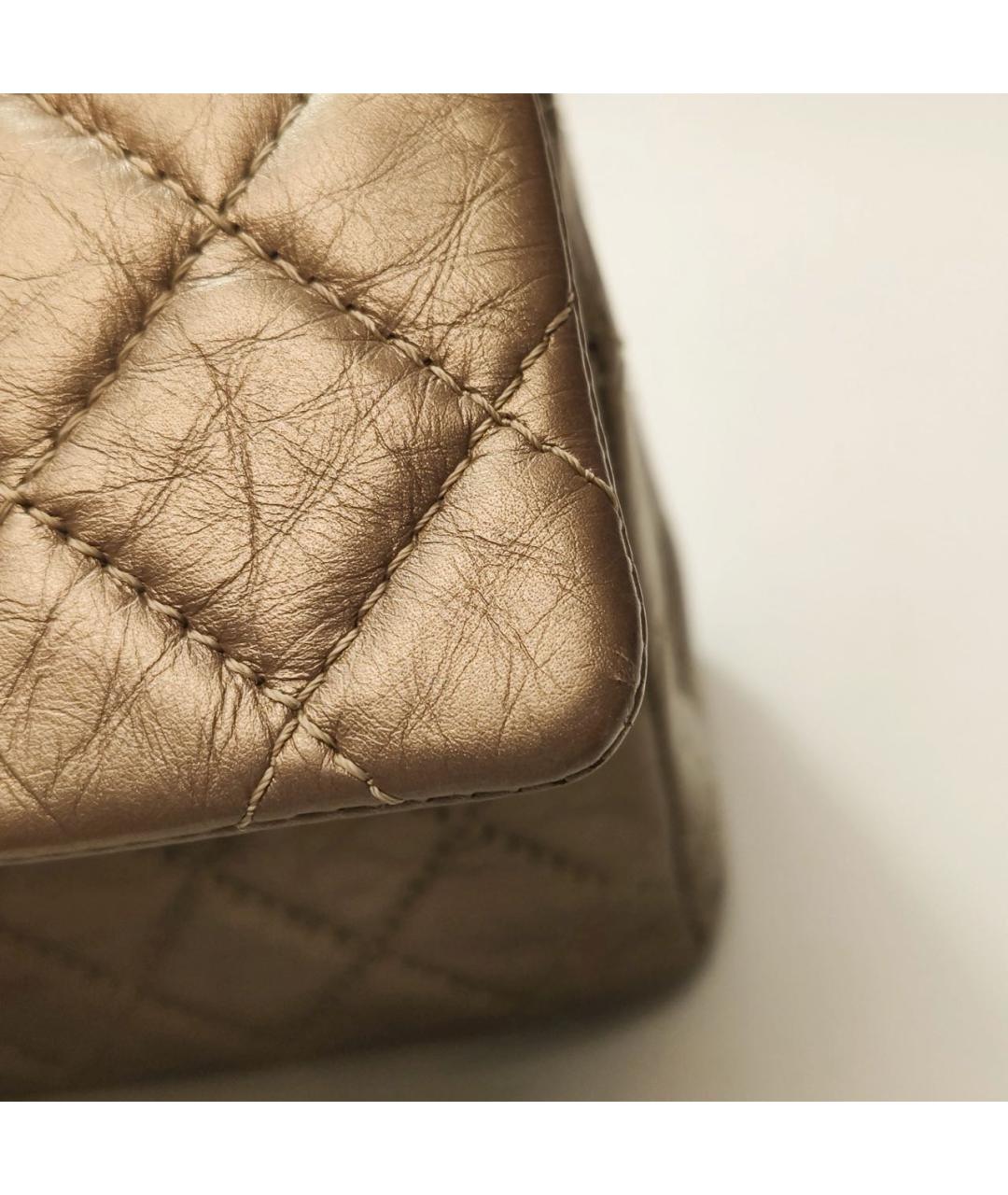 CHANEL Золотая сумка через плечо, фото 6